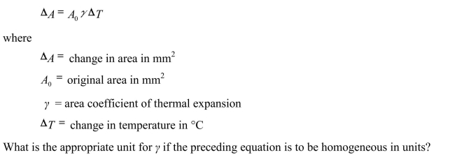 When a steel cookie sheet is placed in an oven and heated up, it expands due to the temperature change.The change in area of the cookie sheet is modeled using the following equation: