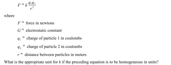 The force between two charged particles can be calculated using the following equation: