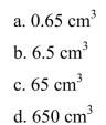 A rubber ball has a diameter of 5 cm.What is its volume?