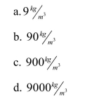 A block of unknown metal has dimensions: . What is the density of the block?