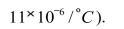 A steel bridge is 180 m long when the temperature is By how much will its length increase when the temperature is 37.8°C? (Steel has a coefficient of linear expansion of