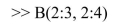 The following matrices have already been defined in MATLAB: