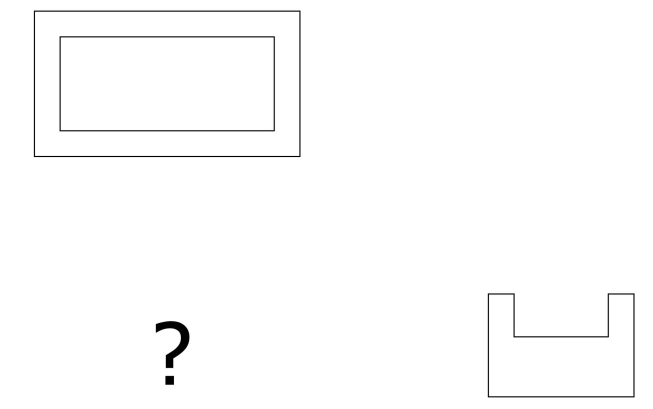 Shown below are two orthographic views.Draw view 3.