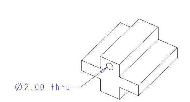 Shown below is an isometric drawing.Draw the top, front and right side views.