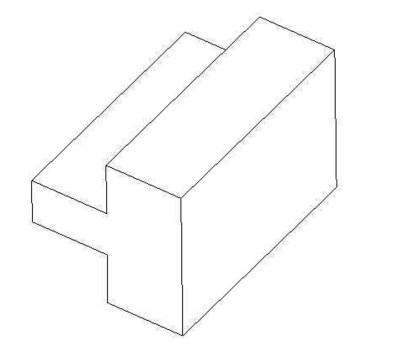 Shown below is an isometric drawing.Draw the top, front and right side views.