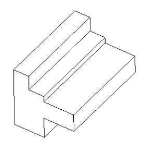 Shown below is an isometric drawing.Draw the top, front and right side views.