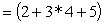 <strong>If you were to type the following into a cell, what would be the result in Excel? </strong> A)25 B)45 C)19 D)20