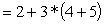 <strong>If you were to type the following into a cell, what would be the result in Excel? </strong> A)25 B)29 C)19 D)20