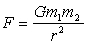 <strong>What does G stand for in the following equation? </strong> A)Gravity B)Universal gravitational constant C)Gallons D)Weight