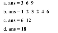 Suppose you have defined and in the Command Window. Determine the result of the following MATLAB operation: