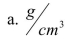 The SI unit for density is