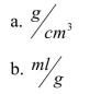 The SI unit for specific volume is