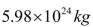 The Earth has a mass of and an average radius of . What is the density of the Earth?