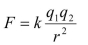 The force between two charged particles can be calculated using the following equation: where What is the appropriate unit for k if the preceding equation is to be homogeneous in units?