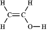 <strong>The molecular formula C<sub>2</sub>H<sub>4</sub>O can be converted into three-line bond (Kekulé) structures that are consistent with valence rules. Which one of the following Kekulé structures is not consistent with valence rules?</strong> A) B) C) D)