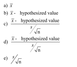 The test statistic for the t test for m is
