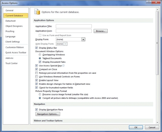 <strong> The dialog box in the figure is accessed from which tab on the Ribbon?</strong> A) VIEW B) BACKSTAGE C) FILE D) TOOLS