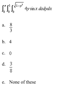 Calculate the iterated integral.
