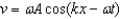 <strong>What is the expression for the transverse velocity of the wave in a string given by ?</strong> A) B) C) D) E)