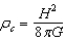 <strong>In the standard model of the expansion of the universe, the total energy of a standard mass m is assumed to be zero.When we solve the resulting energy equation for the critical mass density of the universe, we find that the critical mass density is given by:</strong> A) B) C) D) E)