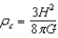 <strong>In the standard model of the expansion of the universe, the total energy of a standard mass m is assumed to be zero.When we solve the resulting energy equation for the critical mass density of the universe, we find that the critical mass density is given by:</strong> A) B) C) D) E)