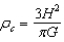 <strong>In the standard model of the expansion of the universe, the total energy of a standard mass m is assumed to be zero.When we solve the resulting energy equation for the critical mass density of the universe, we find that the critical mass density is given by:</strong> A) B) C) D) E)