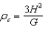 <strong>In the standard model of the expansion of the universe, the total energy of a standard mass m is assumed to be zero.When we solve the resulting energy equation for the critical mass density of the universe, we find that the critical mass density is given by:</strong> A) B) C) D) E)