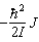 <strong>When a molecule jumps from a rotational energy level characterised by the rotational quantum number J to one characterised by J- 1, the difference in energy of levels J and J -1, EJ - EJ - 1, is:</strong> A)   B)   C)   D)   E)   <div style=padding-top: 35px> 