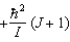 <strong>When a molecule jumps from a rotational energy level characterised by the rotational quantum number J to one characterised by J + 1, the change in energy, EJ + 1 - EJ, is:</strong> A)   B)   C)   D)   E)   <div style=padding-top: 35px> 