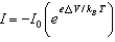  <strong>When a voltage \Delta V is applied to a p-n junction diode at absolute temperature T, the current voltage relationship is:</strong> A)   B)   C)   D)   E)   <div style=padding-top: 35px>  