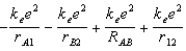 <strong>The diagram below shows the distance between the nuclei, pA and pB, and the electrons, e1 and e2, in a hydrogen molecule.We would expect the electrostatic potential energy of this molecule to be:  </strong> A)   B)   C)   D)   E)   <div style=padding-top: 35px> 