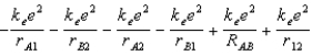 <strong>The diagram below shows the distance between the nuclei, pA and pB, and the electrons, e1 and e2, in a hydrogen molecule.We would expect the electrostatic potential energy of this molecule to be:  </strong> A)   B)   C)   D)   E)   <div style=padding-top: 35px> 
