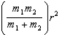 <strong>When calculating the rotational kinetic energy of a diatomic molecule, with atoms of mass m1 and m2,the moment of inertia about an axis passing through the molecule's centre of mass, with r the atomic separation, is:</strong> A)   B)   C)   D)   E)   <div style=padding-top: 35px> 