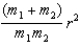 <strong>When calculating the rotational kinetic energy of a diatomic molecule, with atoms of mass m1 and m2,the moment of inertia about an axis passing through the molecule's centre of mass, with r the atomic separation, is:</strong> A)   B)   C)   D)   E)   <div style=padding-top: 35px> 