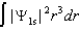 <strong>The probability density for the 1s state is given by | \Psi 1s|2.The probability of finding the particle somewhere in space is:</strong> A) B) C) D) E)