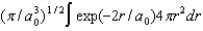 <strong>The radial portion of the de Broglie wavefunction for an electron in the ground state of the hydrogen atom is \Psi 1s(r) = 1/()1/2 exp(-r/a0) where a0 is the Bohr radius.The probability of finding the electron is: </strong> A) B) C) D) E)