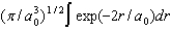 <strong>The radial portion of the de Broglie wavefunction for an electron in the ground state of the hydrogen atom is \Psi 1s(r) = 1/()1/2 exp(-r/a0) where a0 is the Bohr radius.The probability of finding the electron is: </strong> A) B) C) D) E)