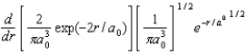 <strong>The radial portion of the de Broglie wavefunction for an electron in the ground state of the hydrogen atom is \Psi 1s(r) = 1/()1/2 exp(-r/a0) where a0 is the Bohr radius.The probability of finding the electron is: </strong> A) B) C) D) E)