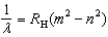 <strong>Which of the following, in which n and m have integer values, is a correct formula for a wavelength emitted by a hydrogen atom?</strong> A) B) C) D) E)