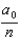 <strong>In terms of a0, where a0 = 0.0529 nm, the radii of the allowed orbits in the Bohr model of the hydrogen atom are given by rn = :</strong> A) B) C) D)na0. E)n2a0.