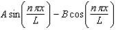 <strong>When U(x) is infinitely large elsewhere, the wave function of a particle restricted to the region 0 < x < L where U(x) = 0, may have the form \Psi (x) =</strong> A) B) C)Aen \pi x / L. D) E)