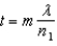 <strong>A film of index of refraction n1 coats a surface with index of refraction n2.When n1 < n2, the condition for constructive interference for reflected monochromatic light of wavelength \lambda in air is:</strong> A) B) C) D) E)