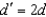 <strong>Bright and dark fringes are seen on a screen when light from a single source reaches two narrow slits a short distance apart.The number of fringes per unit length on the screen can be halved:</strong> A)if the distance between the slits is changed to B)if the wavelength is changed to C)if the distance between the slits is the wavelength is changed to D)if any of the above occurs. E)only if the width of the slits is changed to