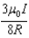 <strong>The segment of wire (total length including portions of incoming and outgoing wire = 6R) is formed into the shape shown and carries a current I.What is the magnitude of the resulting magnetic field at the point P? </strong> A) B) C) D) E)