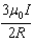 <strong>The segment of wire (total length including portions of incoming and outgoing wire = 6R) is formed into the shape shown and carries a current I.What is the magnitude of the resulting magnetic field at the point P? </strong> A) B) C) D) E)