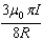 <strong>The segment of wire (total length including portions of incoming and outgoing wire = 6R) is formed into the shape shown and carries a current I.What is the magnitude of the resulting magnetic field at the point P? </strong> A) B) C) D) E)