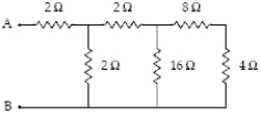 <strong>If the current in the 4.0- \Omega resistor is 1.4 A, what is the magnitude of the potential difference, VA -VB? </strong> A)69 V B)55 V C)62 V D)48 V E)31 V