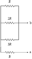 <strong>What is the equivalent resistance between points a and b when R = 13 \Omega ? </strong> A)29 \Omega B)23 \Omega C)26 \Omega D)20 \Omega E)4.6 \Omega
