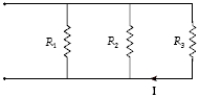 <strong>If R1 = 3.0 \Omega , R2 = 6.0 \Omega , R3 = 12 \Omega , and I = 0.50 A, at what rate is heat being generated in R1? </strong> A)20 W B)17 W C)12 W D)31 W E)6.0 W