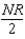 <strong>A circuit consists of 2N resistors, all of resistance R, connected as shown below.A potential difference V is applied to one end, and the other end is at ground potential.The equivalent resistance of the circuit is: </strong> A) B)R. C) D)NR. E)2NR.